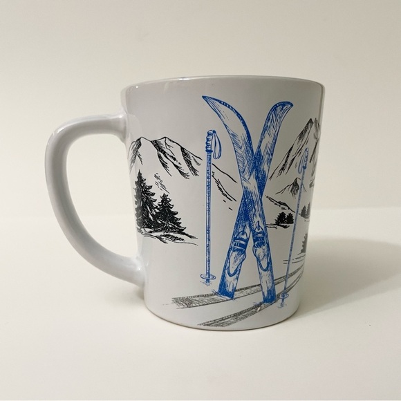 Tim Hortons 2018 Limited Edition Collectible Mug Blue Skiing Coffee Canada - Picture 1 of 15